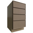 DB18-4 - Base - 4 Drawers Cabinet - 18 W X 34-1 2 H X 24 D - Echo Mocha