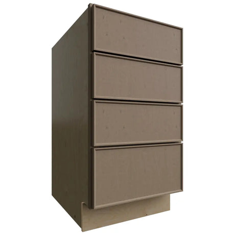 DB18-4 - Base - 4 Drawers Cabinet - 18 W X 34-1 2 H X 24 D - Echo Mocha