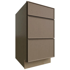 DB18 - Base - 3 Drawers Cabinet - 18 W X 34-1 2 H X 24 D - Echo Mocha