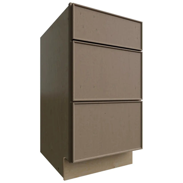 DB18 - Base - 3 Drawers Cabinet - 18 W X 34-1 2 H X 24 D - Echo Mocha