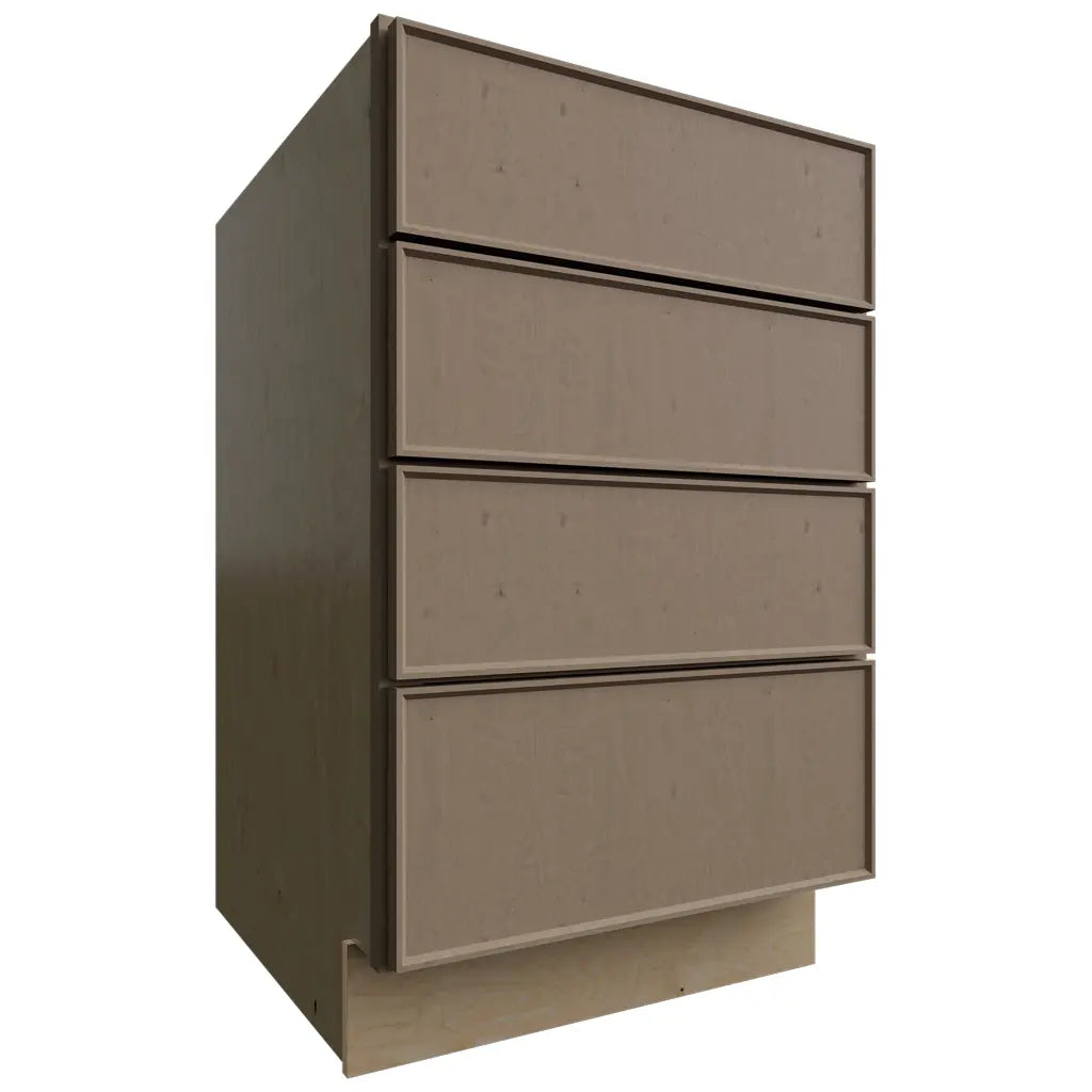 DB21-4 - Base - 4 Drawers Cabinet - 21 W X 34-1 2 H X 24 D - Echo Mocha