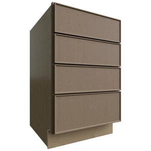 DB21-4 - Base - 4 Drawers Cabinet - 21 W X 34-1 2 H X 24 D - Echo Mocha