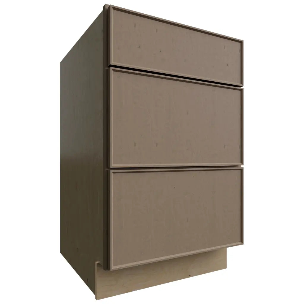 DB21 - Base - 3 Drawers Cabinet - 21 W X 34-1 2 H X 24 D - Echo Mocha