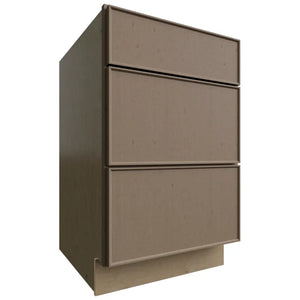 DB21 - Base - 3 Drawers Cabinet - 21 W X 34-1 2 H X 24 D - Echo Mocha