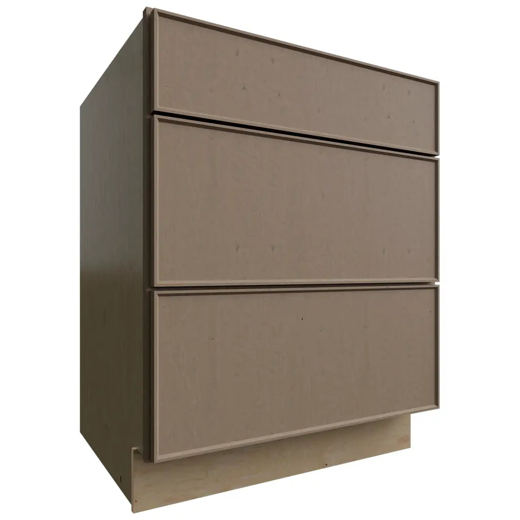 DB27 - Base - 3 Drawers Cabinet - 27 W X 34-1 2 H X 24 D - Echo Mocha