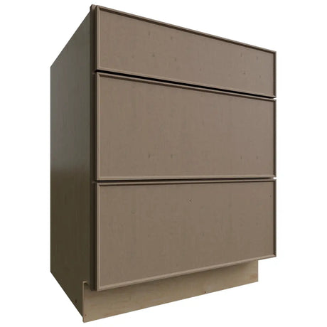 DB27 - Base - 3 Drawers Cabinet - 27 W X 34-1 2 H X 24 D - Echo Mocha
