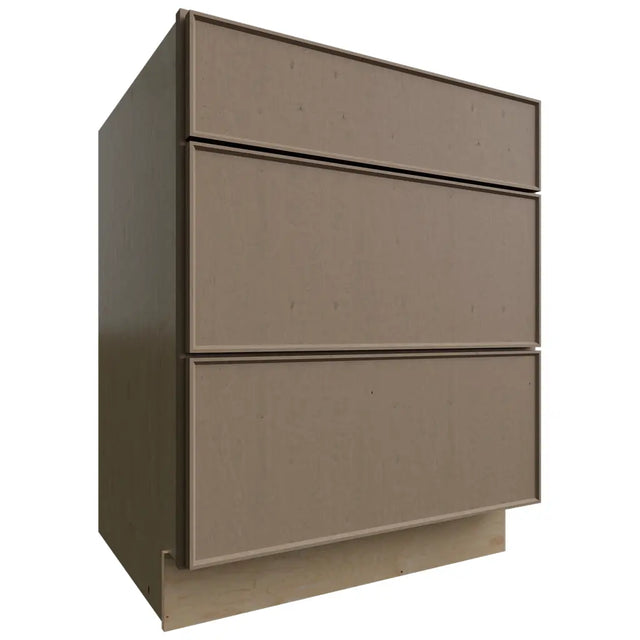 DB27 - Base - 3 Drawers Cabinet - 27 W X 34-1 2 H X 24 D - Echo Mocha