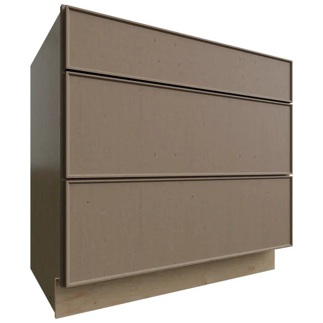 DB36 - Base - 3 Drawers Cabinet - 36 W X 34-1 2 H X 24 D - Echo Mocha