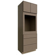 OC3390S - Tall - Oven Cabinet Single - 33 W X 90 H X 24 D - Echo Mocha