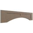 VARP48 - Wall - Arched Recessed Valance - 48 W X 12 H X 3 4 T - Echo Mocha