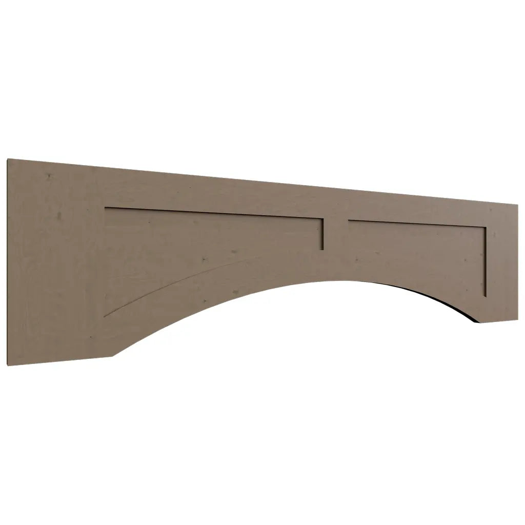 VARP48 - Wall - Arched Recessed Valance - 48 W X 12 H X 3 4 T - Echo Mocha