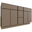 VSD60DOUBLE - Vanity - Combo Cabinet - 60 W X 34-1 2 H X 21 D - Echo Mocha