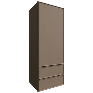 WD1848 - Wall - Drawer Cabinet - 18 W X 48 H X 15 D - Echo Mocha