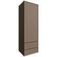 WD1854 - Wall - Drawer Cabinet - 18 W X 54 H X 15 D - Echo Mocha