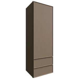 WD1854 - Wall - Drawer Cabinet - 18 W X 54 H X 15 D - Echo Mocha