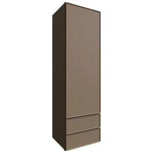 WD1860 - Wall - Drawer Cabinet - 18 W X 60 H X 15 D - Echo Mocha