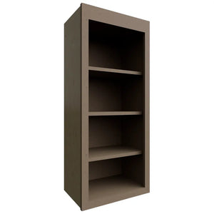 WOS1842 - Wall - Open Shelf - 18 W X 42 H X 12 D - Echo Mocha