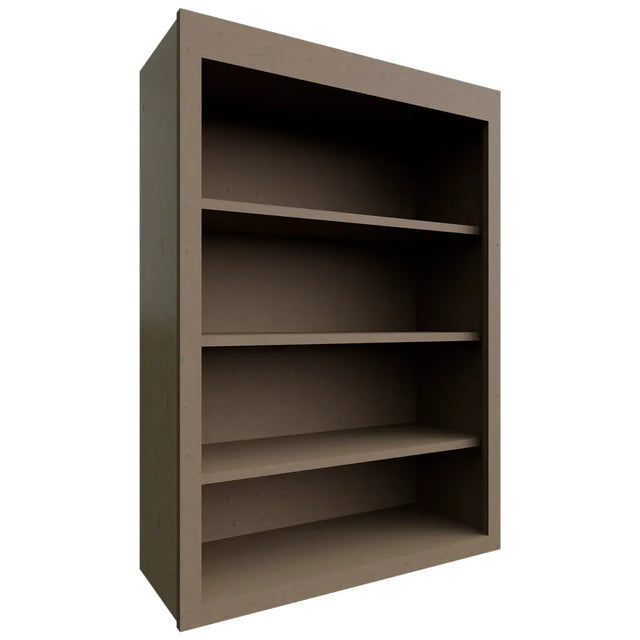 WOS3042 - Wall - Open Shelf - 30 W X 42 H X 12 D - Echo Mocha