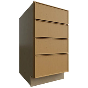 DB18-4 - Base - 4 Drawers Cabinet - 18 W X 34-1 2 H X 24 D - Echo Timber