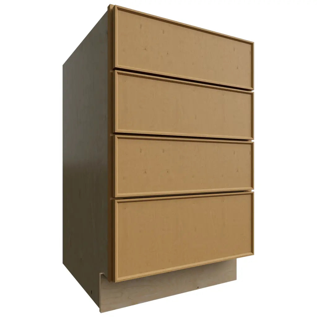 DB21-4 - Base - 4 Drawers Cabinet - 21 W X 34-1 2 H X 24 D - Echo Timber