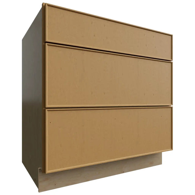DB33 - Base - 3 Drawers Cabinet - 33 W X 34-1 2 H X 24 D - Echo Timber