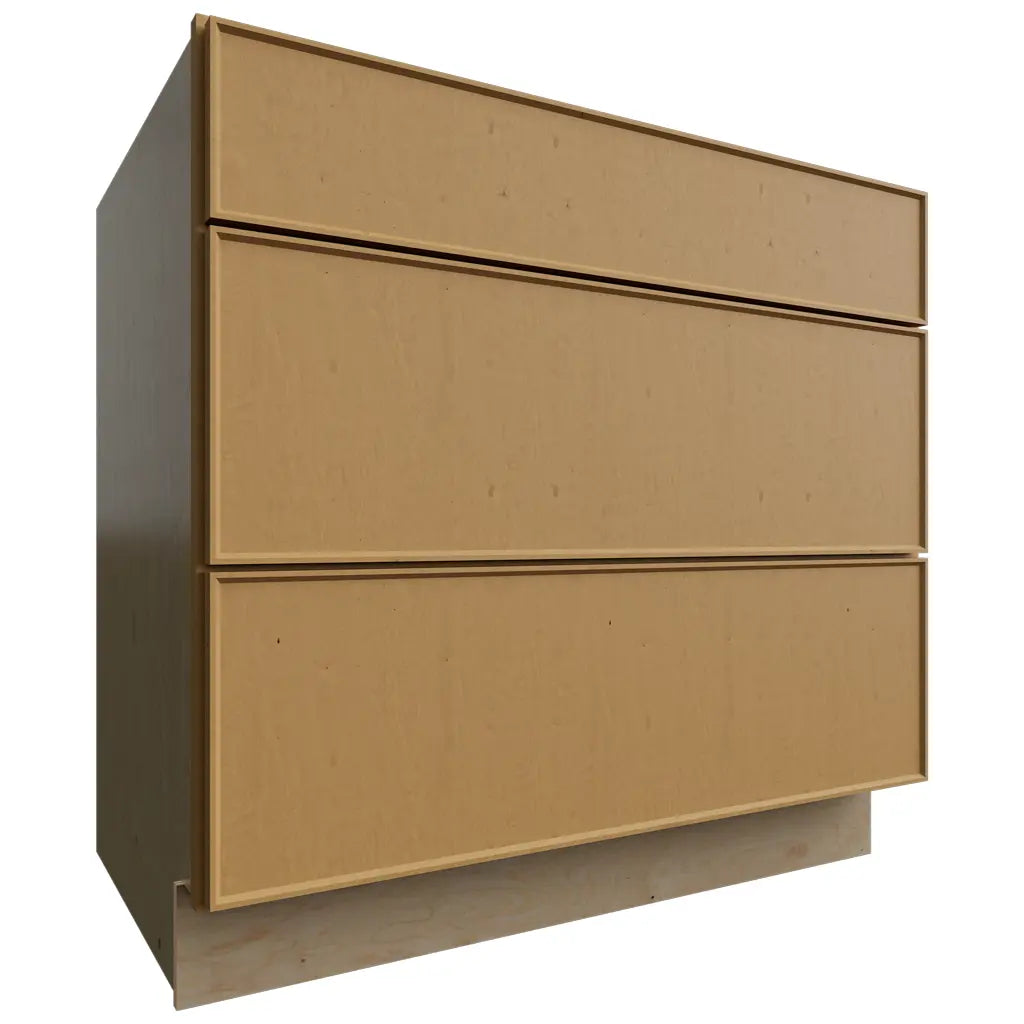 DB36 - Base - 3 Drawers Cabinet - 36 W X 34-1 2 H X 24 D - Echo Timber