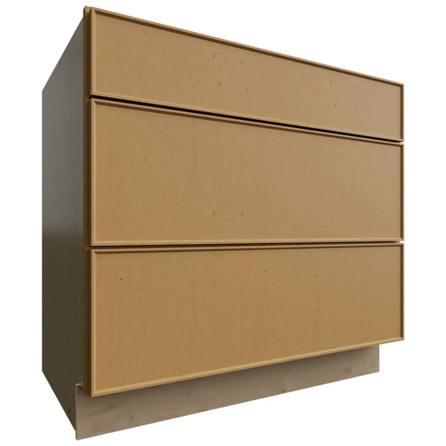 DB36 - Base - 3 Drawers Cabinet - 36 W X 34-1 2 H X 24 D - Echo Timber