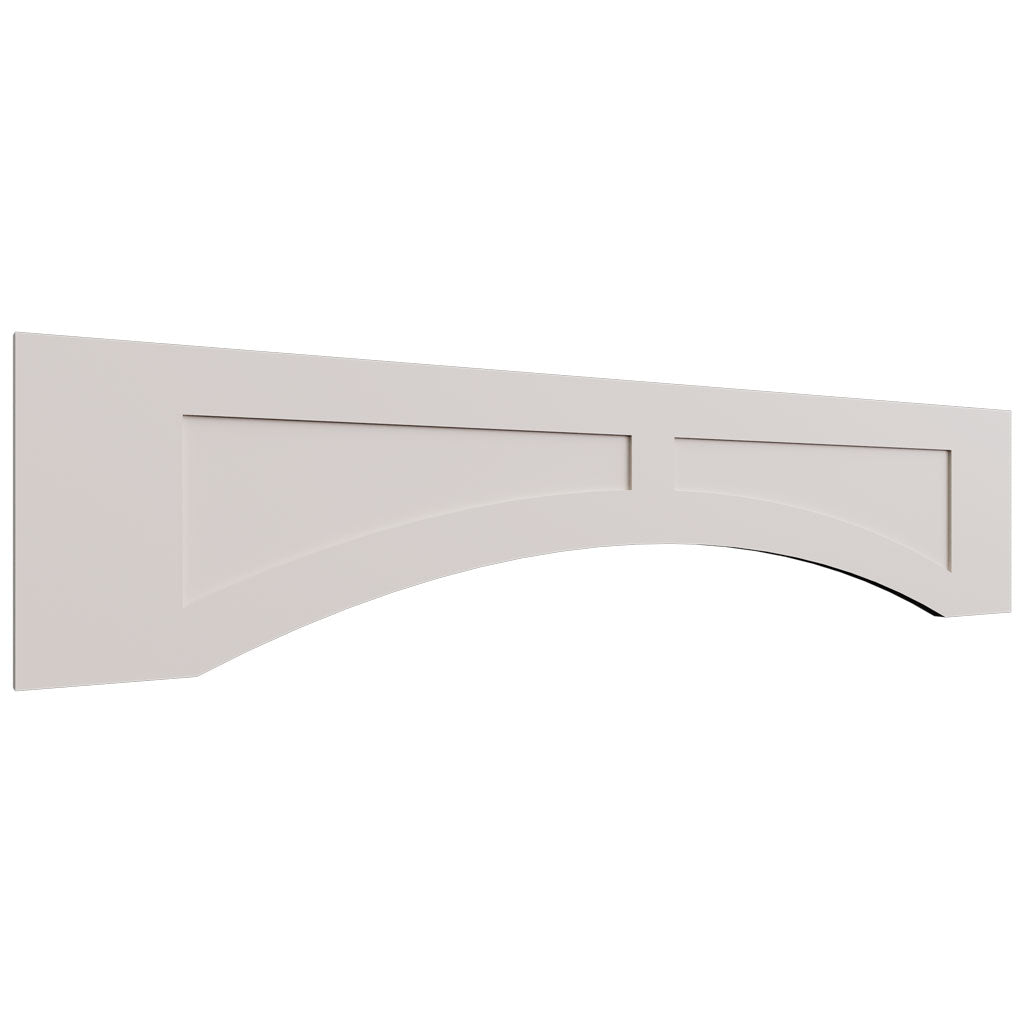 VARP54 - Wall - Arched Recessed Valance - 54 W X 12 H X 3 4 T - Fusion Dove