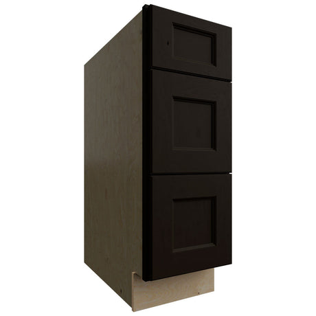 DB12 - Base - 3 Drawers Cabinet - 12 W X 34-1 2 H X 24 D - Fusion Kona