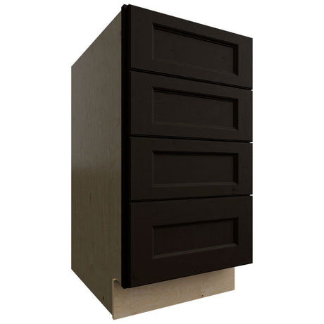 DB18-4 - Base - 4 Drawers Cabinet - 18 W X 34-1 2 H X 24 D - Fusion Kona