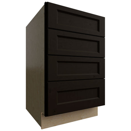 DB21-4 - Base - 4 Drawers Cabinet - 21 W X 34-1 2 H X 24 D - Fusion Kona