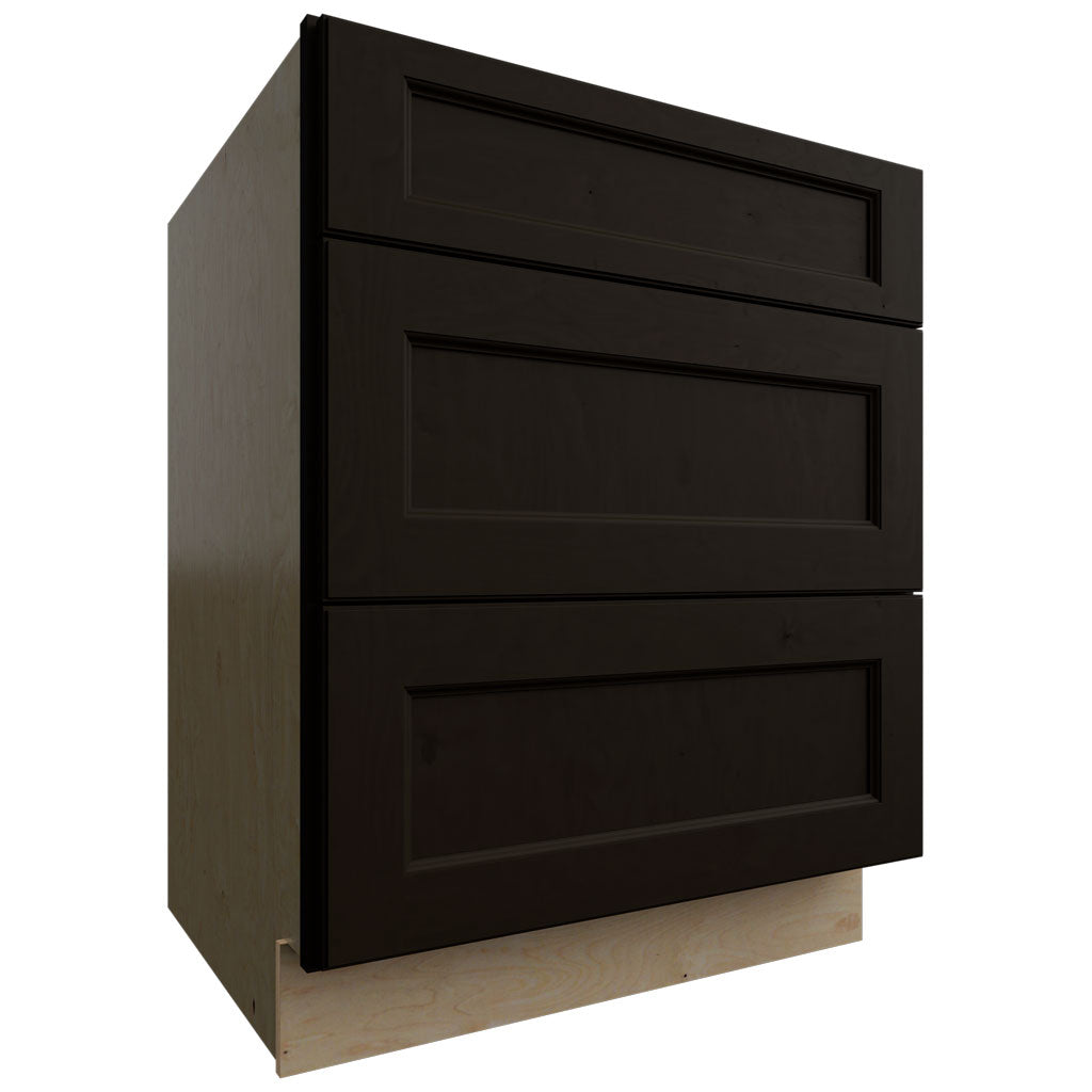 DB27 - Base - 3 Drawers Cabinet - 27 W X 34-1 2 H X 24 D - Fusion Kona