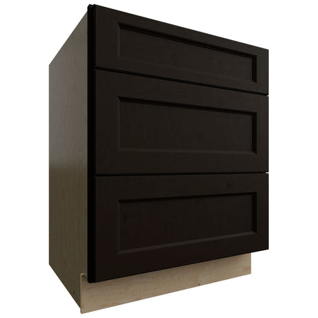 DB27 - Base - 3 Drawers Cabinet - 27 W X 34-1 2 H X 24 D - Fusion Kona