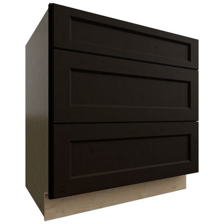 DB33 - Base - 3 Drawers Cabinet - 33 W X 34-1 2 H X 24 D - Fusion Kona