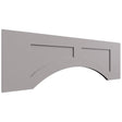 VARP36 - Wall - Arched Recessed Valance - 36 W X 12 H X 3 4 T - Fusion Nickel