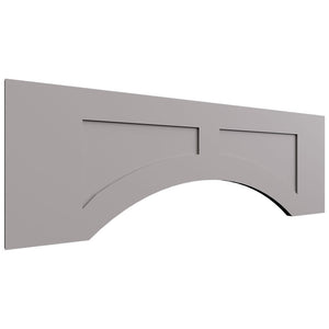 VARP36 - Wall - Arched Recessed Valance - 36 W X 12 H X 3 4 T - Fusion Nickel