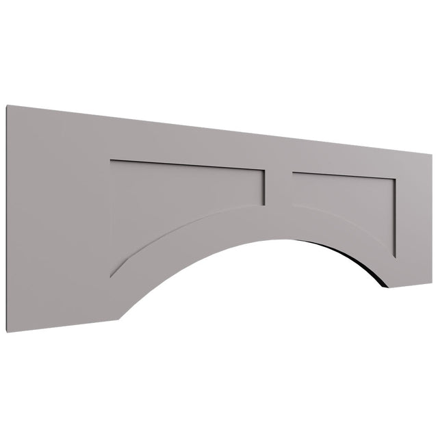 VARP36 - Wall - Arched Recessed Valance - 36 W X 12 H X 3 4 T - Fusion Nickel