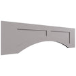 VARP42 - Wall - Arched Recessed Valance - 42 W X 12 H X 3 4 T - Fusion Nickel