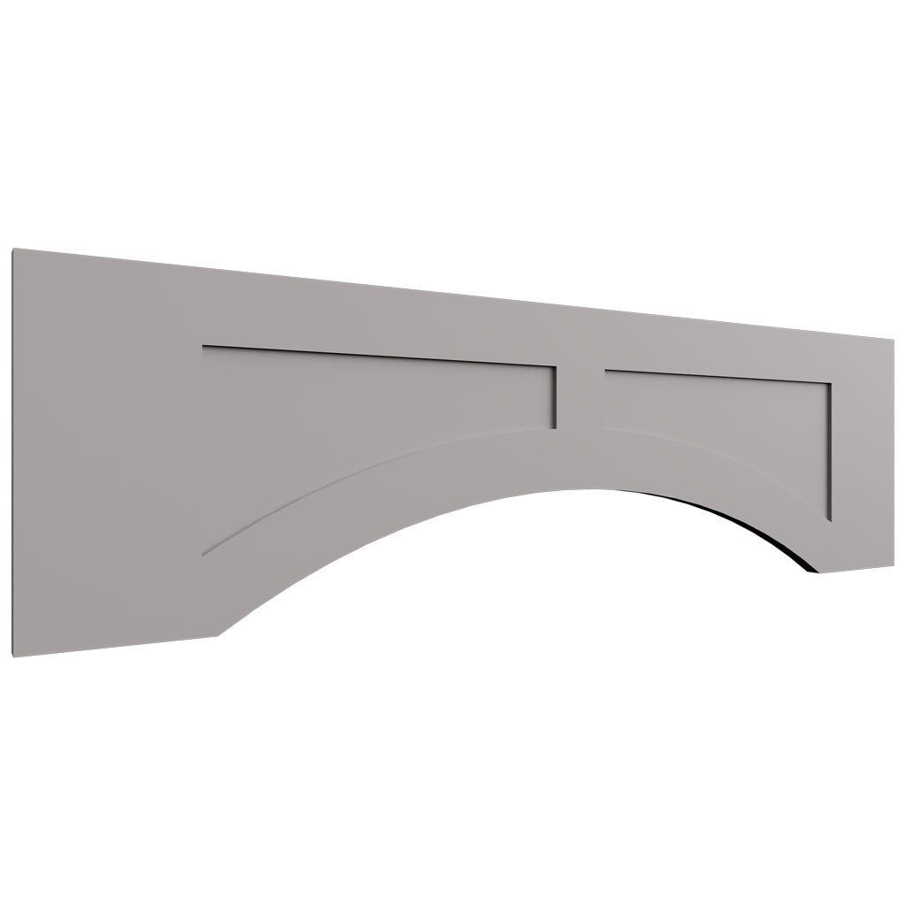 VARP42 - Wall - Arched Recessed Valance - 42 W X 12 H X 3 4 T - Fusion Nickel