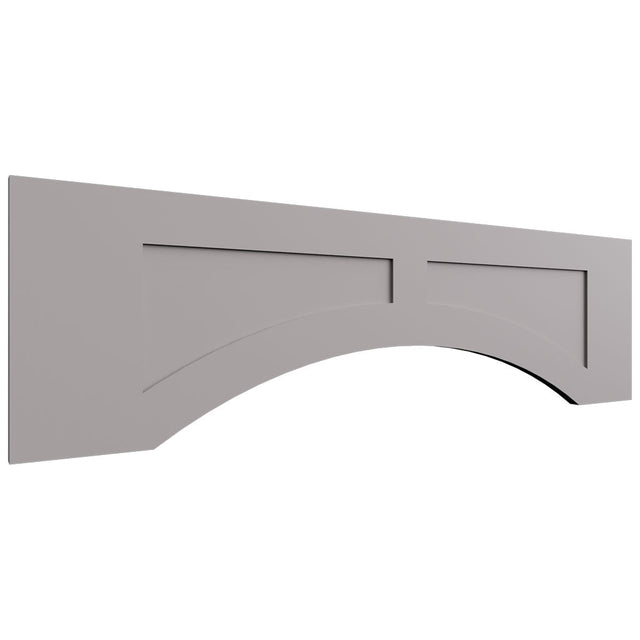 VARP42 - Wall - Arched Recessed Valance - 42 W X 12 H X 3 4 T - Fusion Nickel