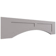 VARP48 - Wall - Arched Recessed Valance - 48 W X 12 H X 3 4 T - Fusion Nickel