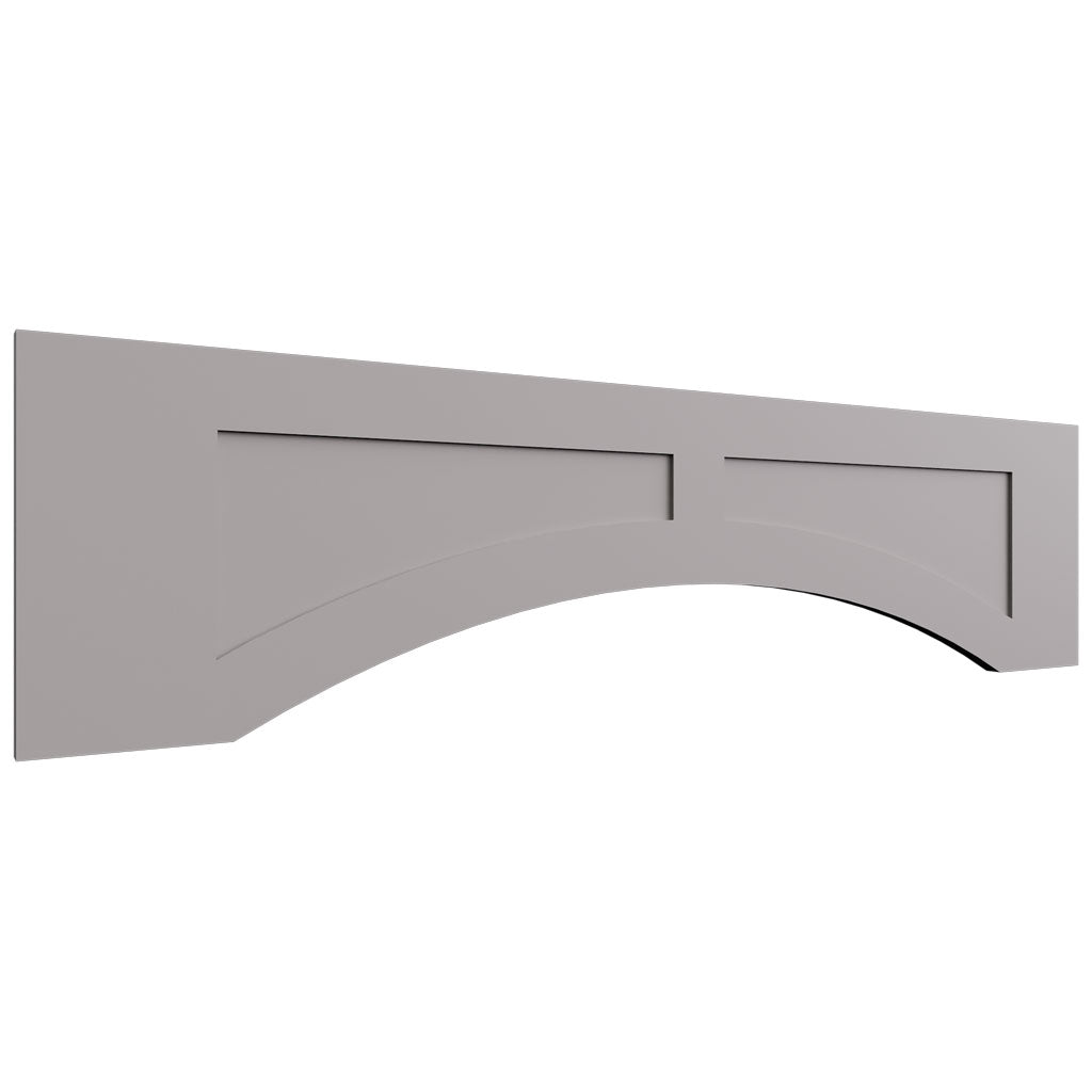 VARP48 - Wall - Arched Recessed Valance - 48 W X 12 H X 3 4 T - Fusion Nickel