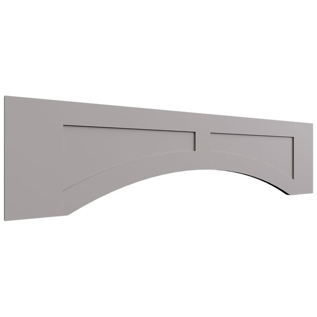 VARP48 - Wall - Arched Recessed Valance - 48 W X 12 H X 3 4 T - Fusion Nickel