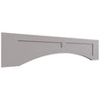 VARP54 - Wall - Arched Recessed Valance - 54 W X 12 H X 3 4 T - Fusion Nickel