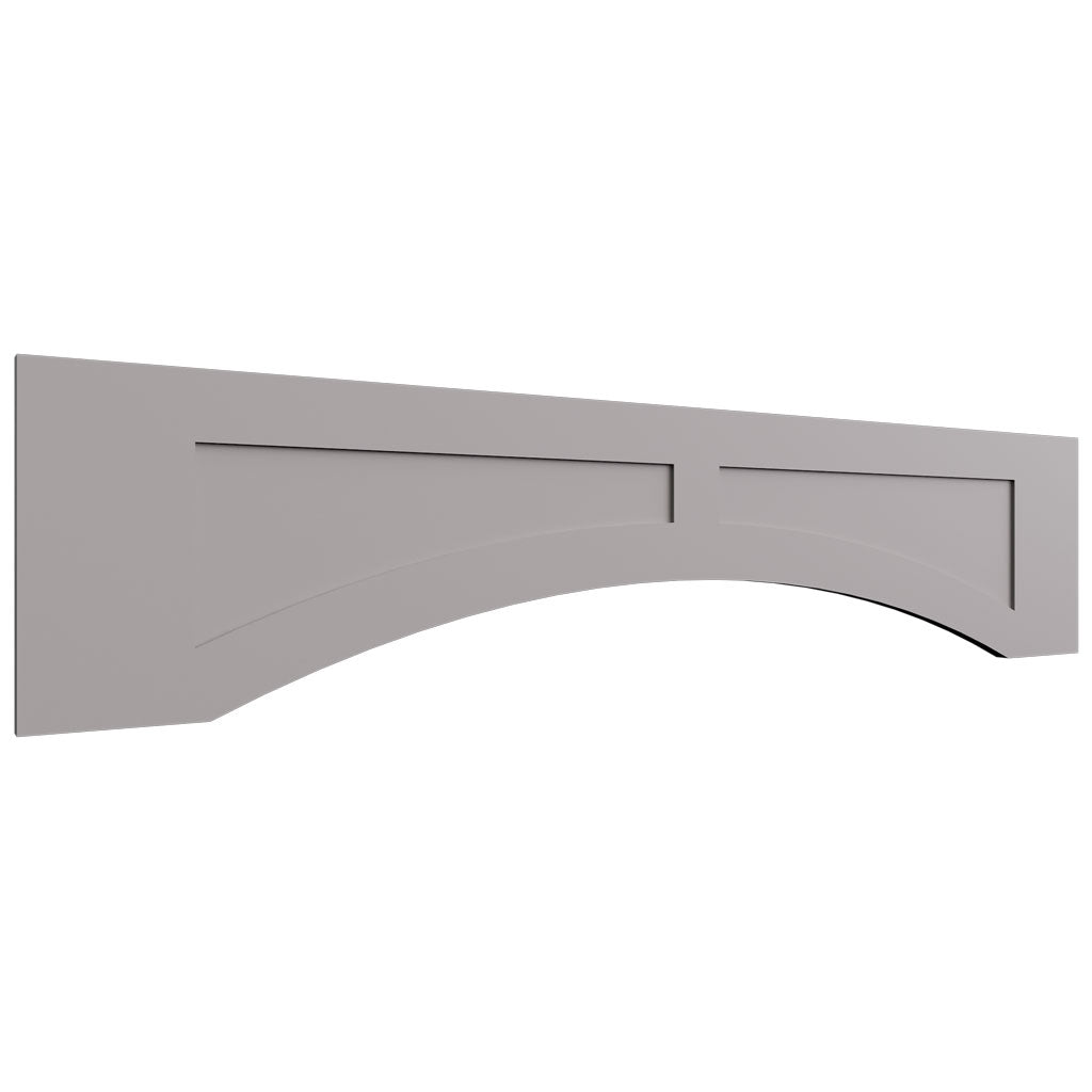VARP54 - Wall - Arched Recessed Valance - 54 W X 12 H X 3 4 T - Fusion Nickel