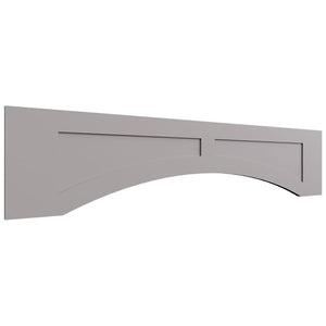 VARP54 - Wall - Arched Recessed Valance - 54 W X 12 H X 3 4 T - Fusion Nickel