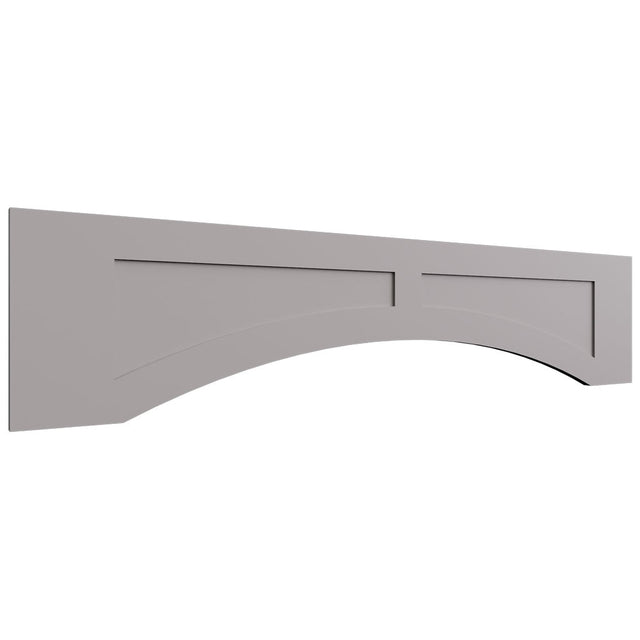 VARP54 - Wall - Arched Recessed Valance - 54 W X 12 H X 3 4 T - Fusion Nickel