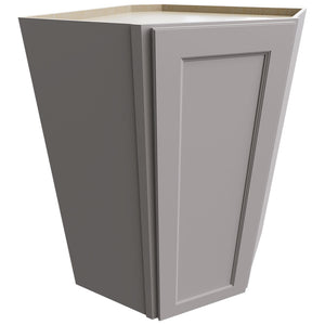 WDC2742 - Wall Corner - Diagonal Cabinet - 27 W X 42 H X 27 D - Fusion Nickel