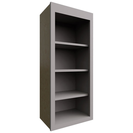 WOS1842 - Wall - Open Shelf - 18 W X 42 H X 12 D - Fusion Nickel