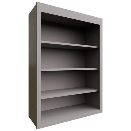 WOS3042 - Wall - Open Shelf - 30 W X 42 H X 12 D - Fusion Nickel